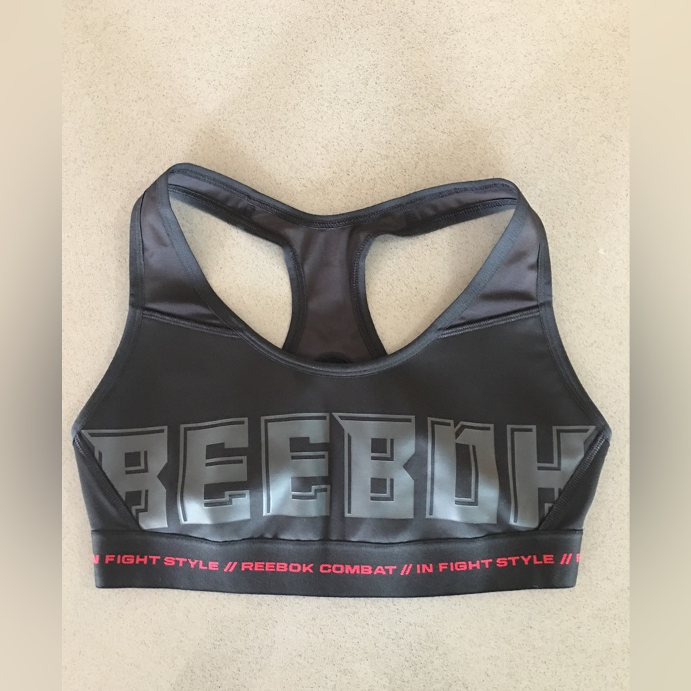 Reebok Logo Womens Combat Sports Bra